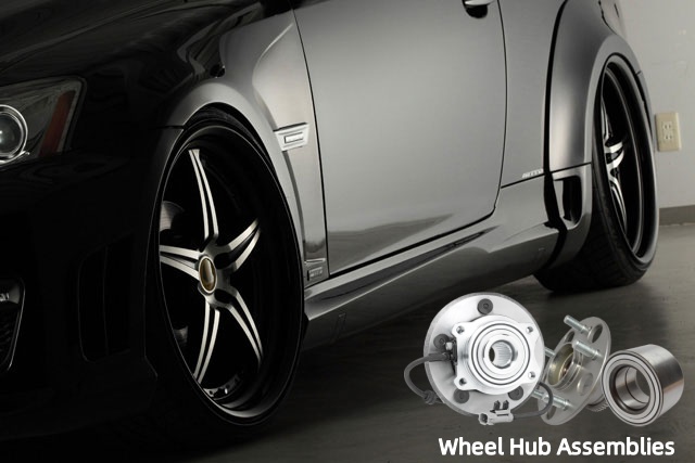 image shows Wheel Hub Assemblies in the car wheels