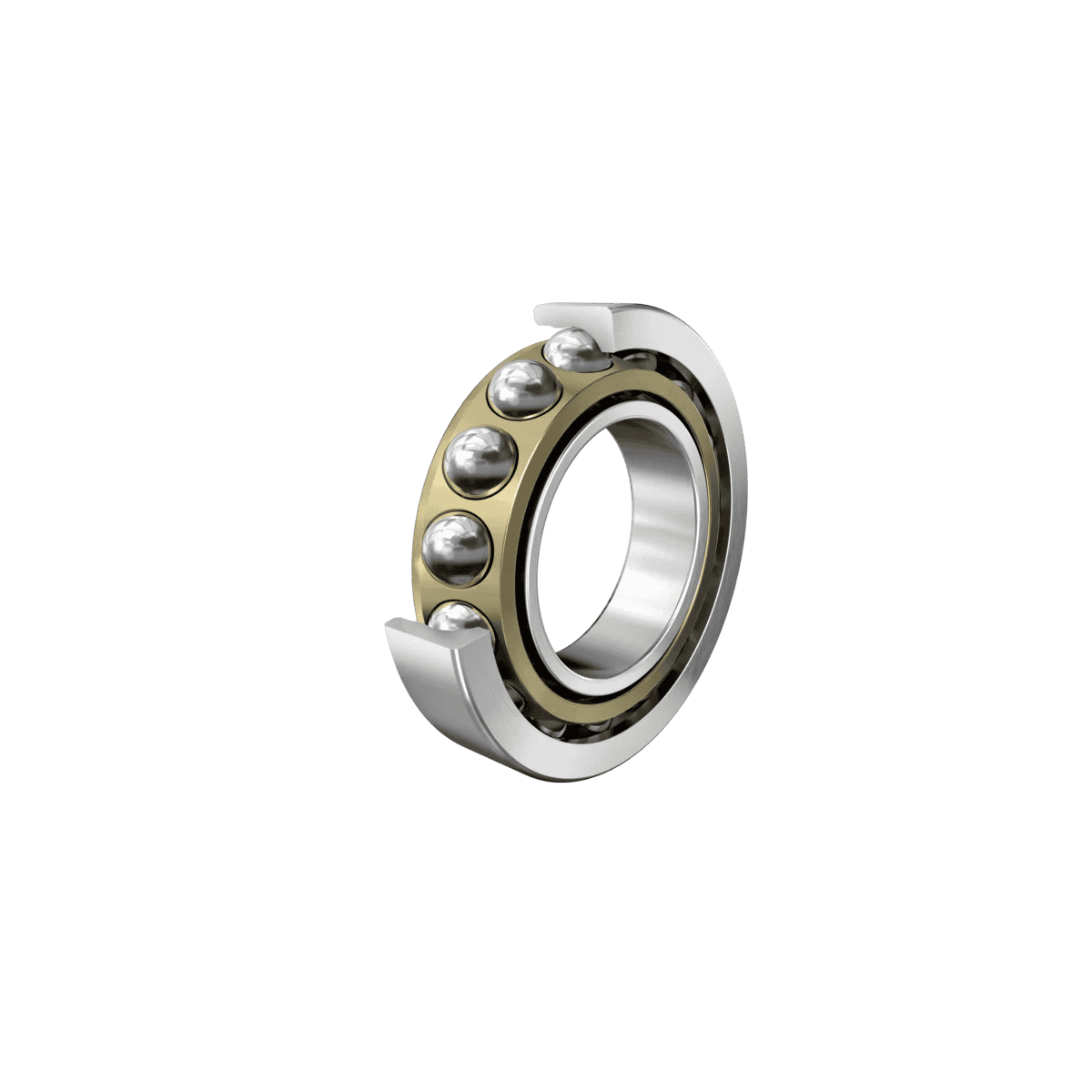 image shows a Single Row Angular Contact Ball Bearing