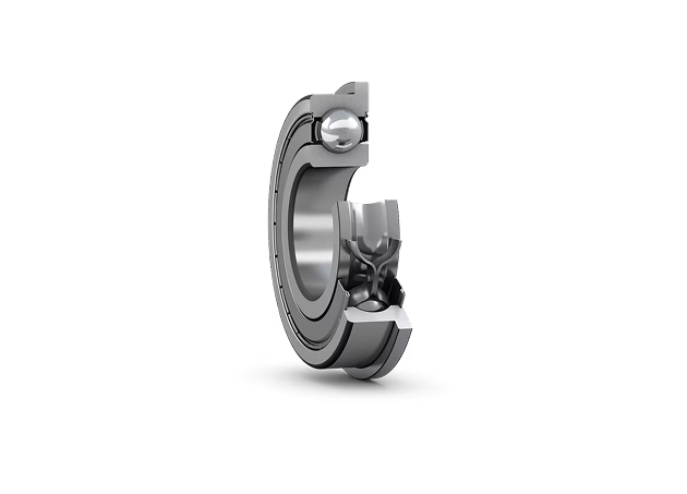 image of structure flanged deep groove ball bearings, shows special flange structure
