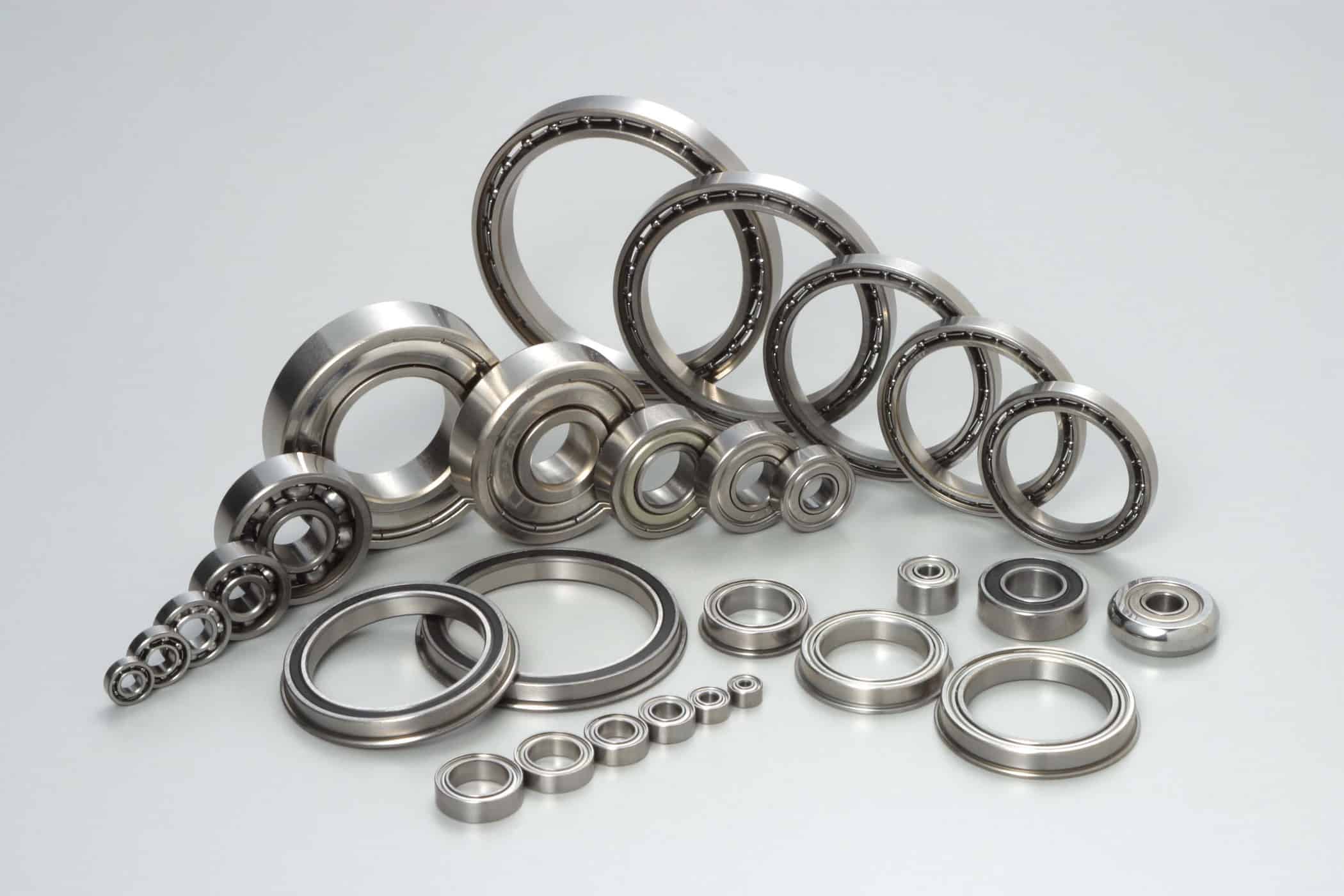 image shows different Types of Ball Bearings listing together