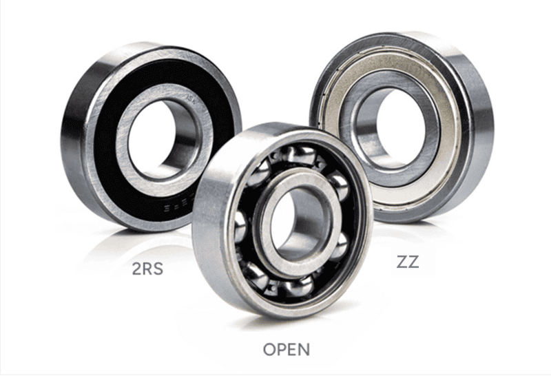 image shows different seals of ball bearings