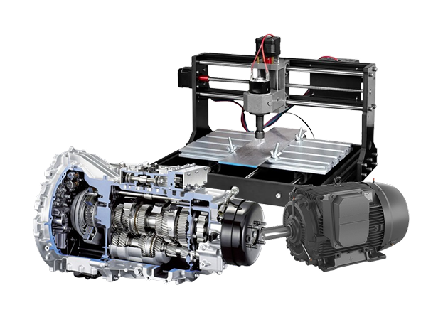 A gearboxes, electric motors, and machine tool