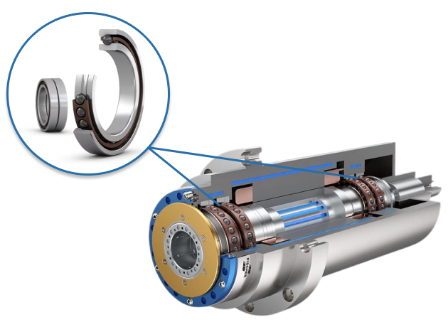 super percision angular contact ball bearing applicate on high-speed spindle