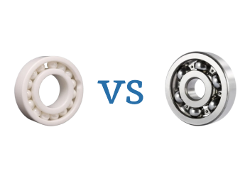 A ceramic ball bearing vs a stainless steel ball bearing