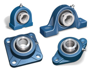 Four different types of mounted ball bearings