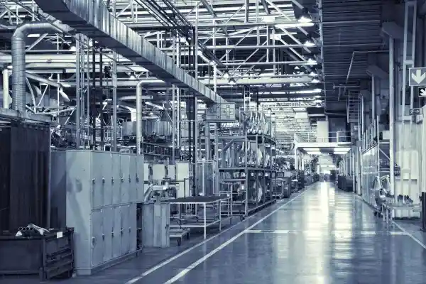 an image shows Factory machinery
