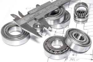 Some percision bearings and measuring ruler