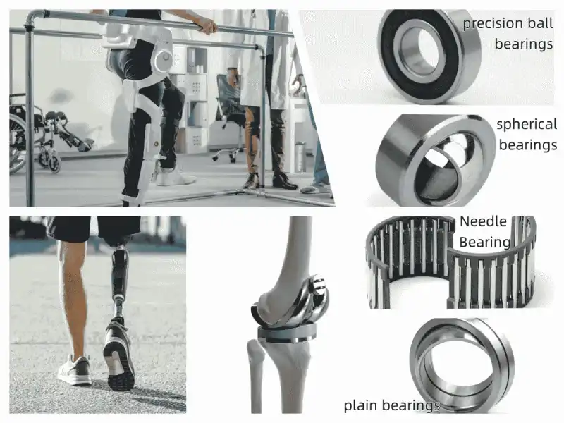 image shows Precision bearings in medical mobility systems