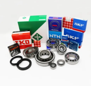 image shows some bearing brand package and bearing, including skf, nsk, timken, etc.