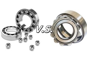 IMAGE shows ball vs roller bearings