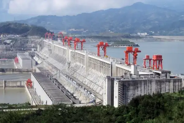 image shows a hydropower
