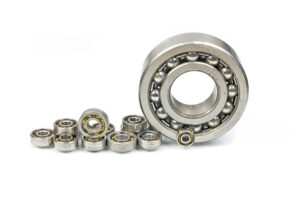 Some miniature ball bearings compare with a standard ball bearing