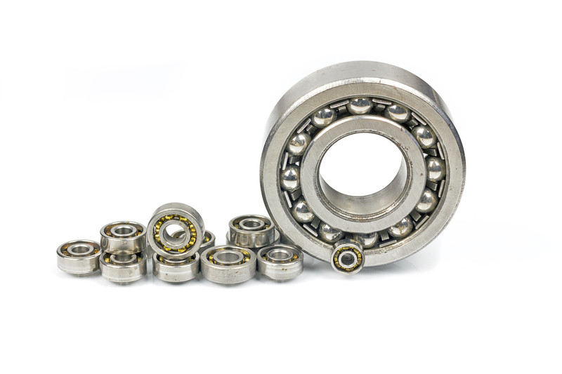 Some miniature ball bearings compare with a  standard ball bearing