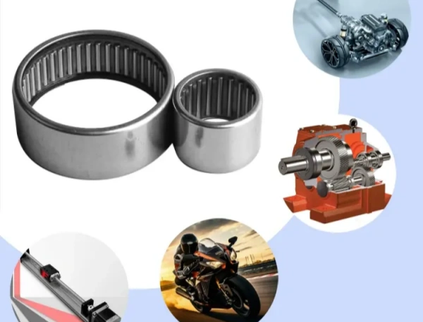 Needle roller bearings used in automotive transmissions and linear motion systems.