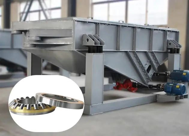 A spherical roller thrust bearing and a vibrating screens