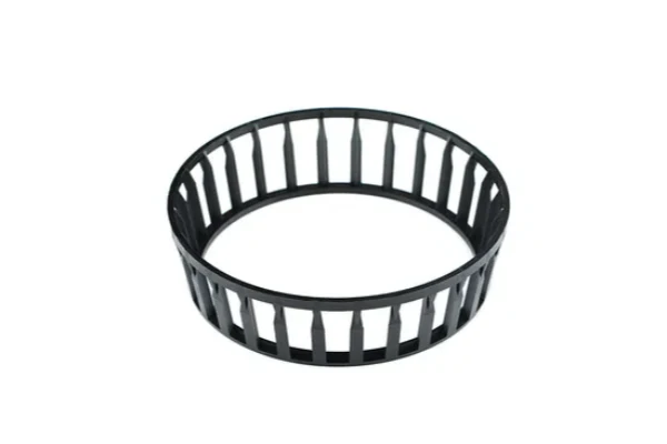 image shows a Plastic Conical Roller Bearing Cage used for a tapered roller bearing