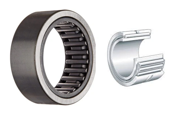 image shows a single row needle roller bearing with machined rings, which size is 22x30x13mm.