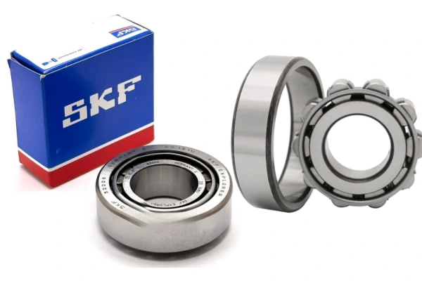 Close-up of an SKF roller bearings