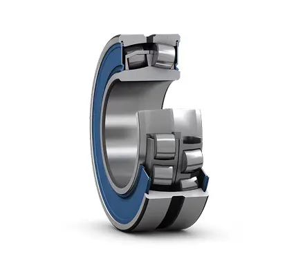 A double row roller bearing with nitrile seals
