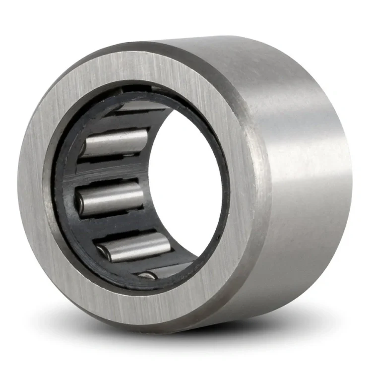 Illustration of a heavy-duty machined needle roller bearing, highlighting its robust outer ring and precision-engineered needle rollers, emphasizing its durability.