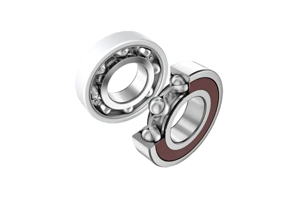 Two NSK ceramic coated deep groove ball bearings