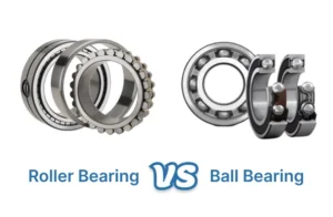 A roller bearing vs a ball bearing