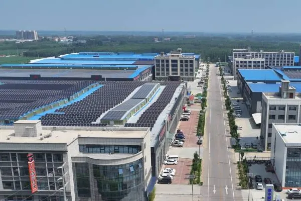 A picture shows the bearing manufacturing factory in China.