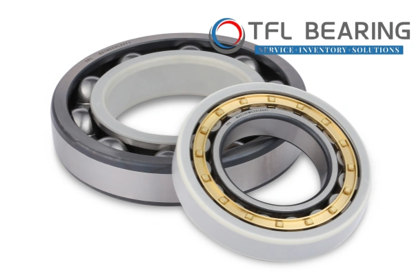 The picture shows the electric insulating bearings of the TFL brand.