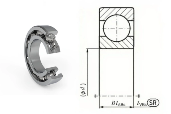 6310 bearing and its drawing
