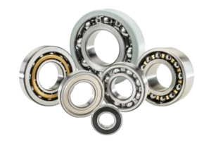 image shows different kinds of bearings