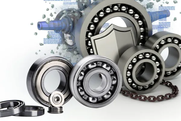 An infographic highlighting the key benefits of food-grade bearings, emphasizing their corrosion resistance, easy cleaning, long lifespan, and reduced maintenance costs.
