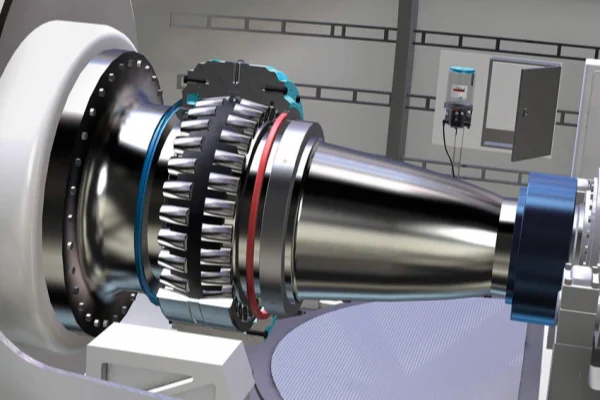 Double row spherical roller bearing used in heavy-duty industrial applications