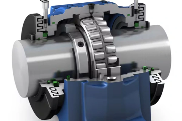 Double row self-aligning roller bearing for steel and paper industries