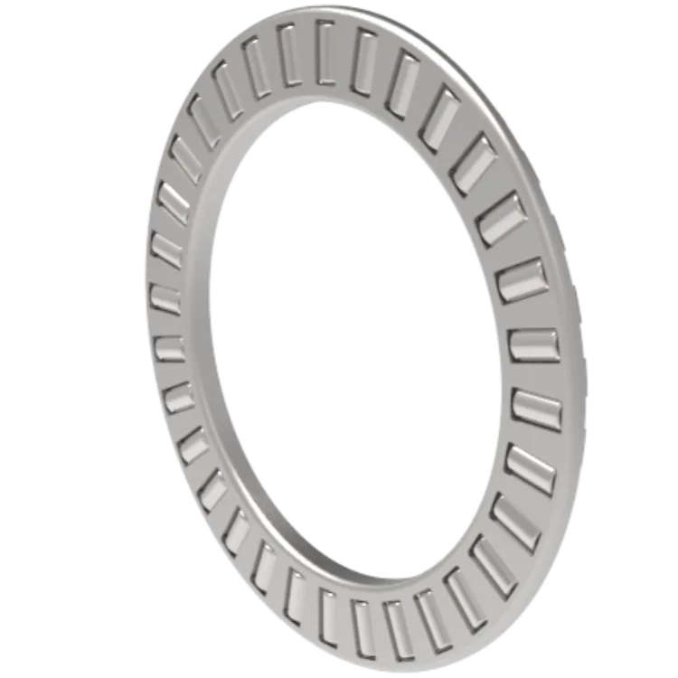 Close-up view of a TFL Bearings needle roller thrust bearing (cage), showcasing the precise arrangement of needle rollers within its robust needle roller bearing cage, designed for high axial load capacity.