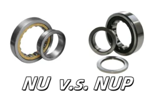 The picture shows the structure of two parallel cylindrical roller bearings.