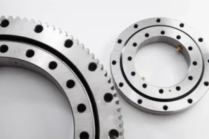The picture shows the slewing bearings.
