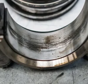 image shows the adhesive wear on bearing