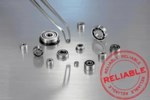 Close-up of various sized miniature bearings, symbolizing the precision and complexity of components from reliable Chinese manufacturers for industrial applications.