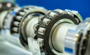 Spherical roller bearings on shaft