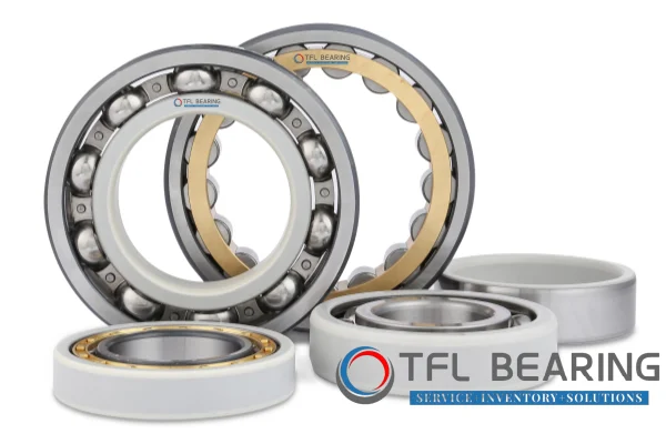 The picture showcases the electric insulating bearing series of the TFL brand.