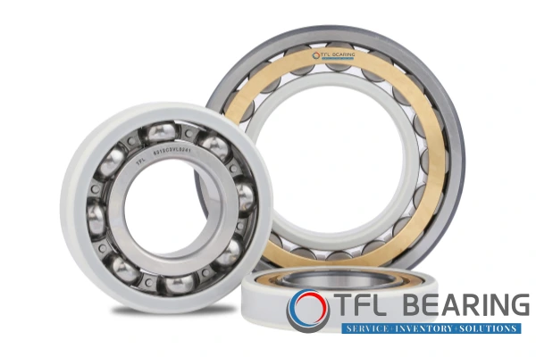 The picture showcases the electric insulating bearing series of the TFL brand.