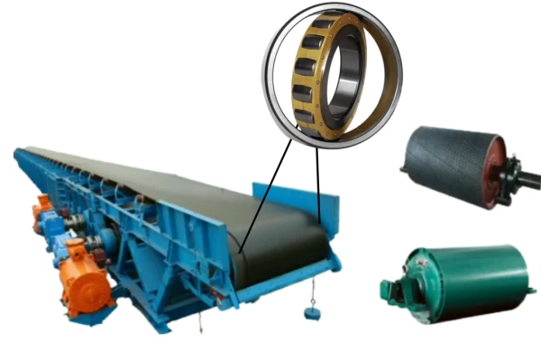 Industrial machinery using single row spherical roller bearings in various sizes