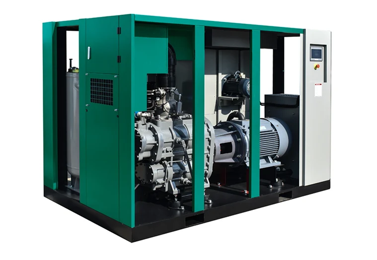 A vdf screw compressor