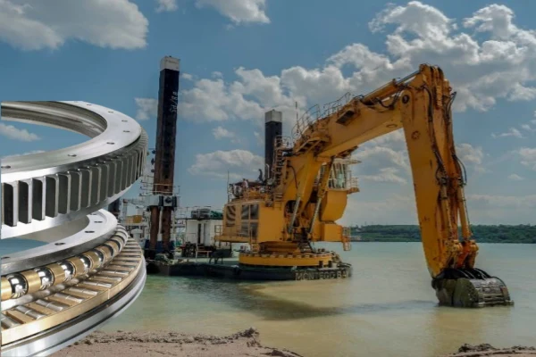 Dredgers use slew ring bearings for rotational support