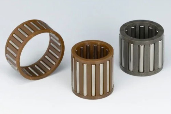 Slim needle roller bearing illustrating space-saving design for compact machinery.