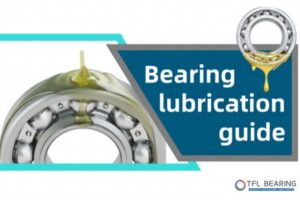 A technician selecting the best lubricant for ball bearings from a range of high-performance grease and oil options.