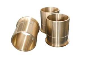 A high-quality flanged sleeve bearing showing precise dimensions for industrial applications.