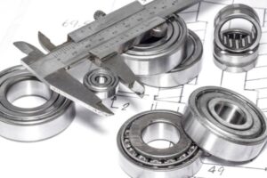 A close-up view of an SDTFL high precision bearing featuring superfinished raceways for minimal friction.