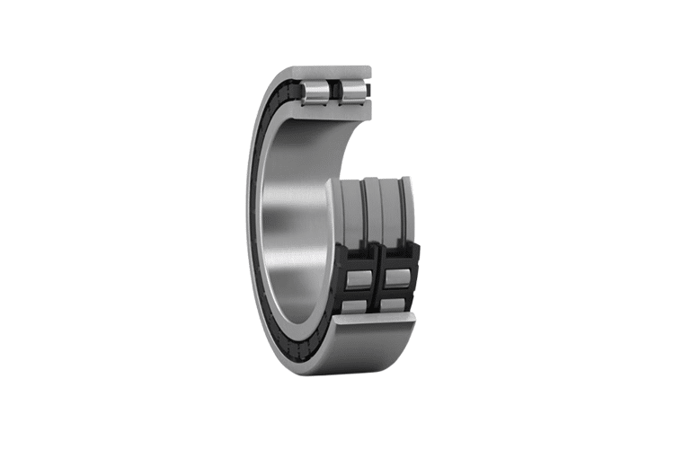 Cutaway view of a double row super precision cylindrical roller bearing for high-rigidity spindle support