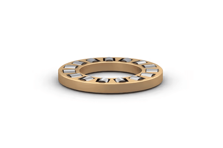 Side view of SKF K series cylindrical roller thrust cage assembly for axial load applications